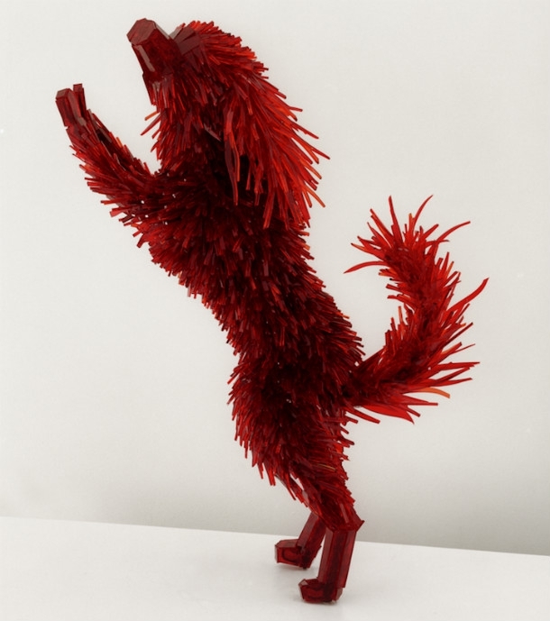 Elegant Animal Sculptures Made From Broken Glass