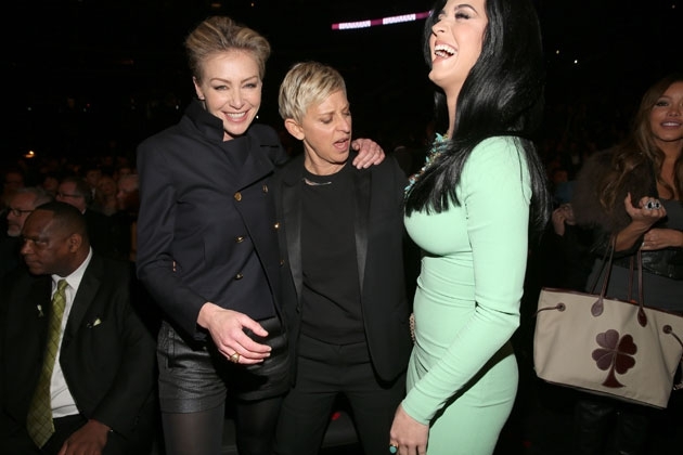 Ellen DeGeneres Ogling Katy Perry’s Boobs 