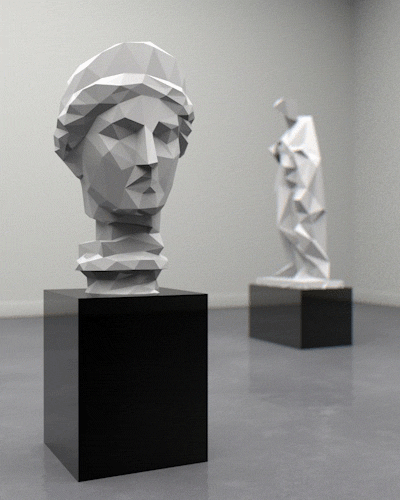 Shape-Shifting GIFs of Fine Art Sculptures 