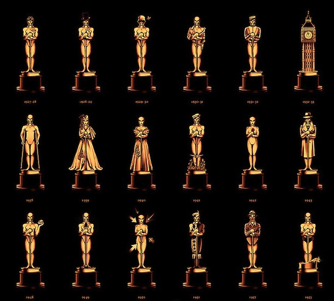 Oscar Statues Morphed into Best Films from Past 85 Years