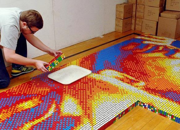 Art Made With Rubik's Cubes