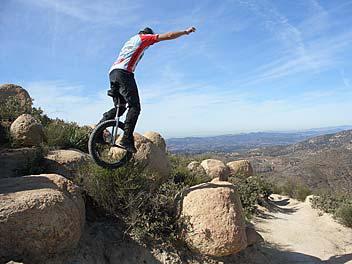 For Some People Mountain Biking is not Extreme Enough, So They Unicycle 