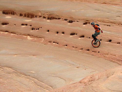 For Some People Mountain Biking is not Extreme Enough, So They Unicycle 