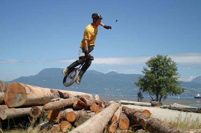 For Some People Mountain Biking is not Extreme Enough, So They Unicycle 