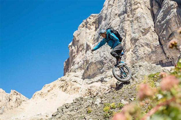 For Some People Mountain Biking is not Extreme Enough, So They Unicycle 