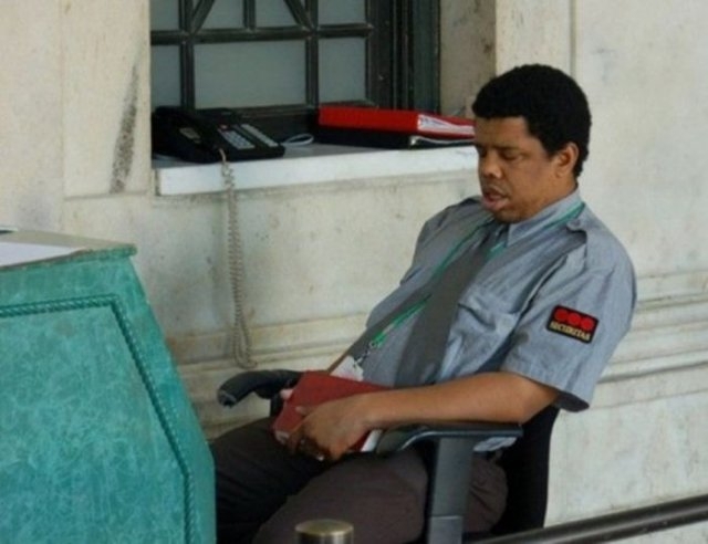 Security Guards Caught Sleeping On The Job!