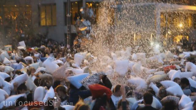 Annual Pillow Fight in San Francisco:) Another Way to Celebrate Valentines Day
