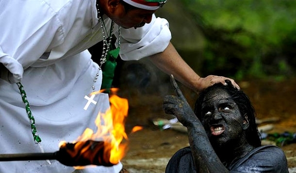 Spooky Real-Life Photos From A Colombian Exorcism