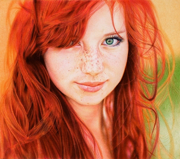 A Simply Stunning Photorealistic Pen & Ink Portrait