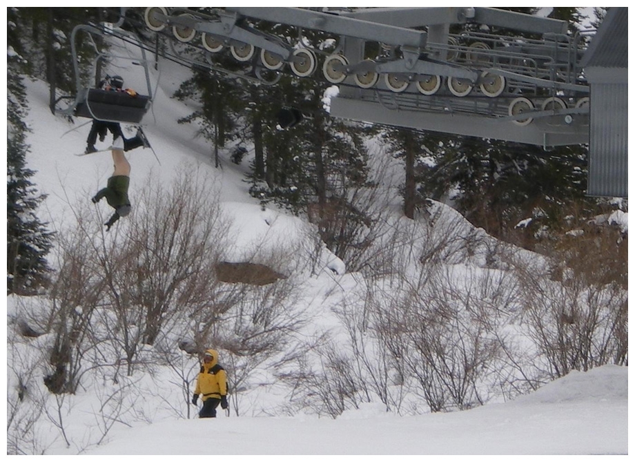 Kid falls 50 feet off ski lift