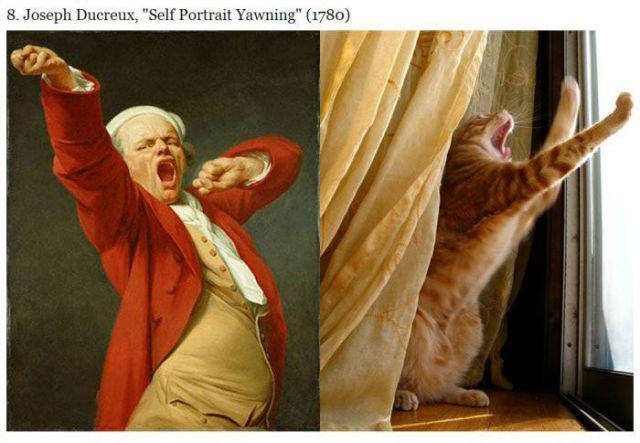 Cats VS Famous Paintings 