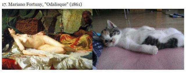 Cats VS Famous Paintings 