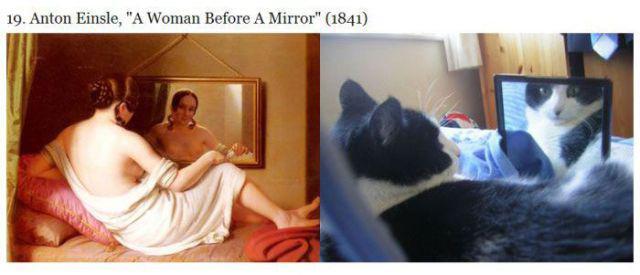 Cats VS Famous Paintings 