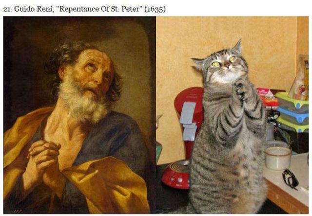 Cats VS Famous Paintings 