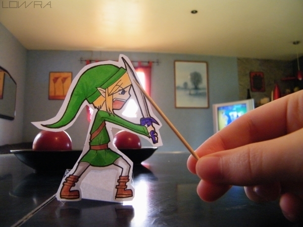 Cute Paper Cutouts Interact with Real Life