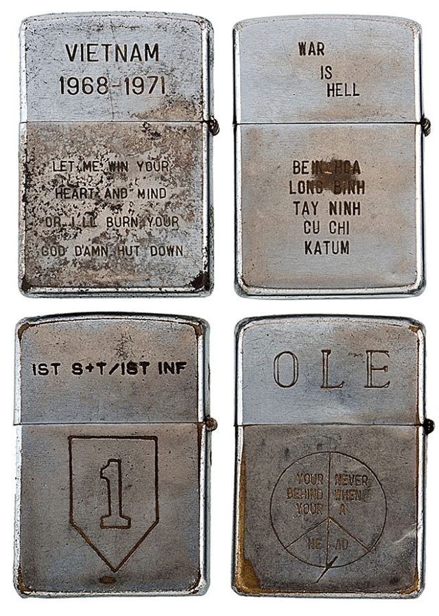 Soldiers’ Engraved Lighters from the Vietnam War 