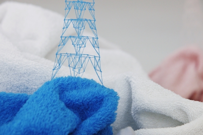 Intricate Miniature Tape, Thread, and Toothbrush Sculptures