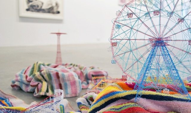 Intricate Miniature Tape, Thread, and Toothbrush Sculptures