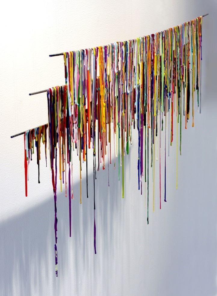 Vibrant Paint Spills Suspended in Mid-Air