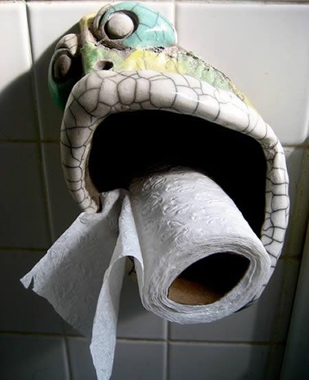 Toilet Paper Holders That Are Just A Bit Out There...