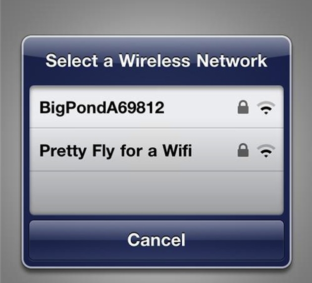 Hilarious Wi-Fi Network Names