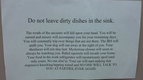 Passive Aggressive Notes From Roommates
