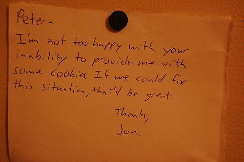 Passive Aggressive Notes From Roommates
