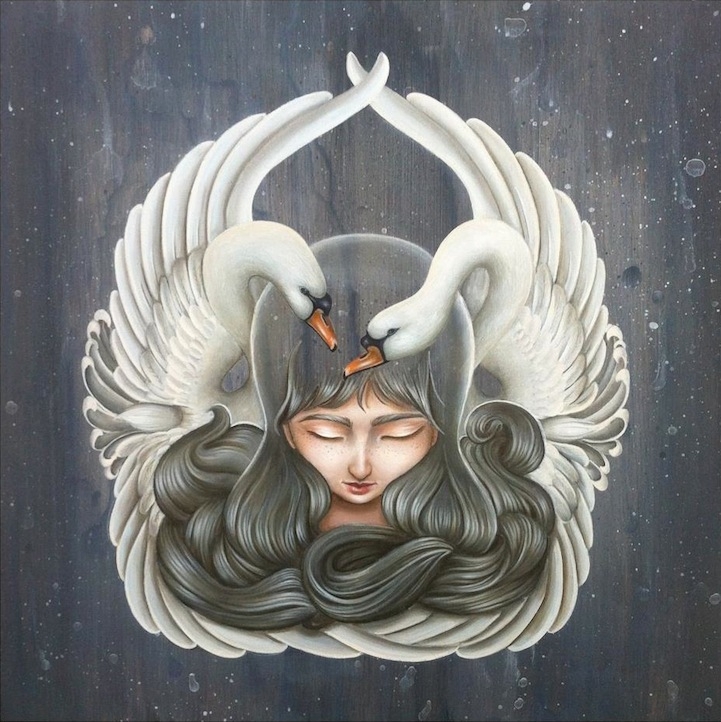 Beautiful Surreal Paintings of Daydreaming Maidens