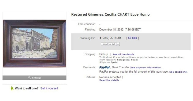 Ecce Mono Painter Sells Painting for $1,427