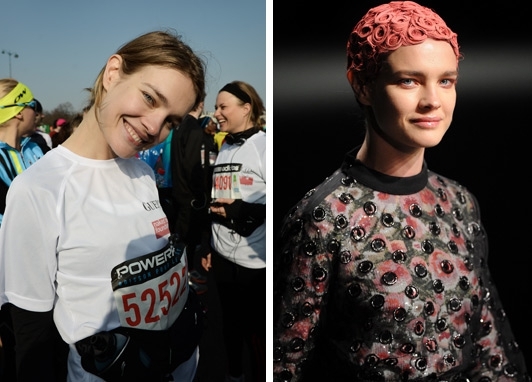 Vodianova Runs Marathon and then Struts the Catwalk for Paris Fashion Week