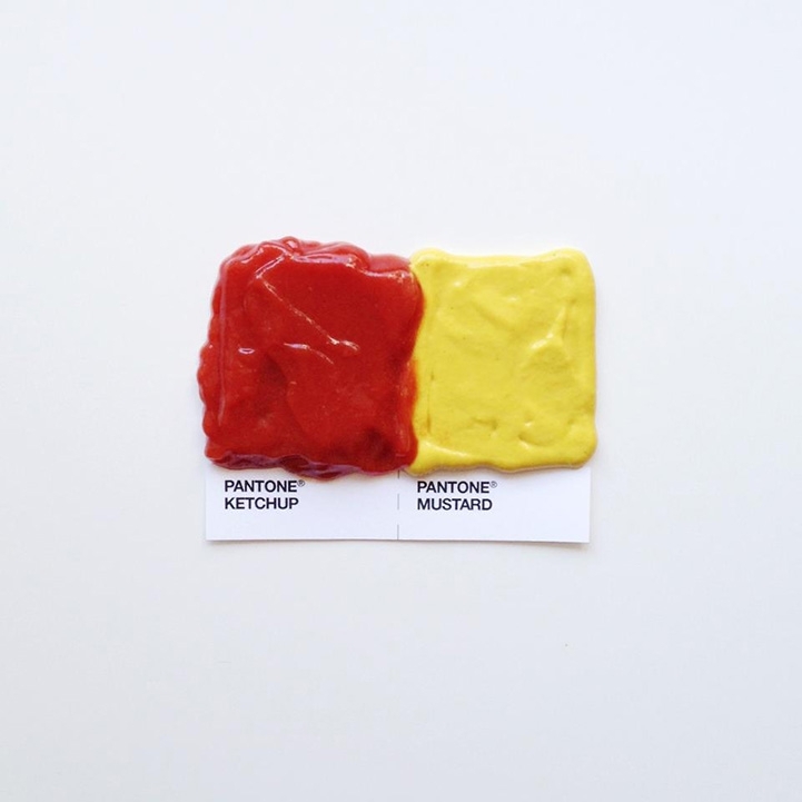 Clever and Appetizing Pantone Swatch Food Pairings