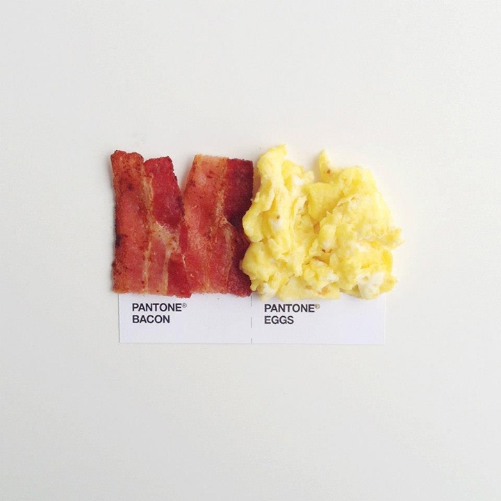 Clever and Appetizing Pantone Swatch Food Pairings