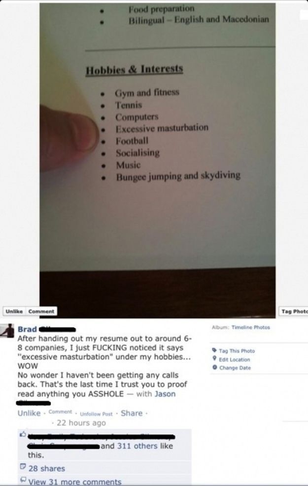 Hilarious Resumes