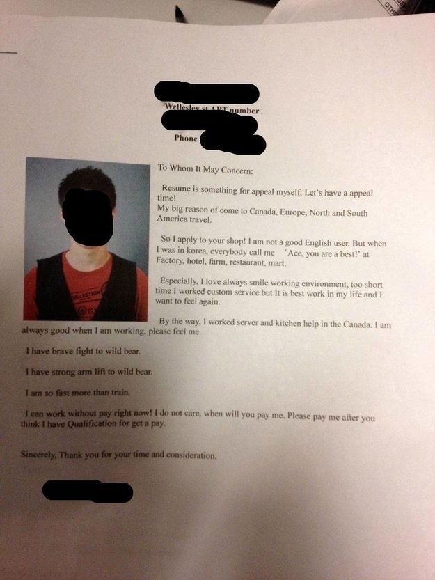 Hilarious Resumes