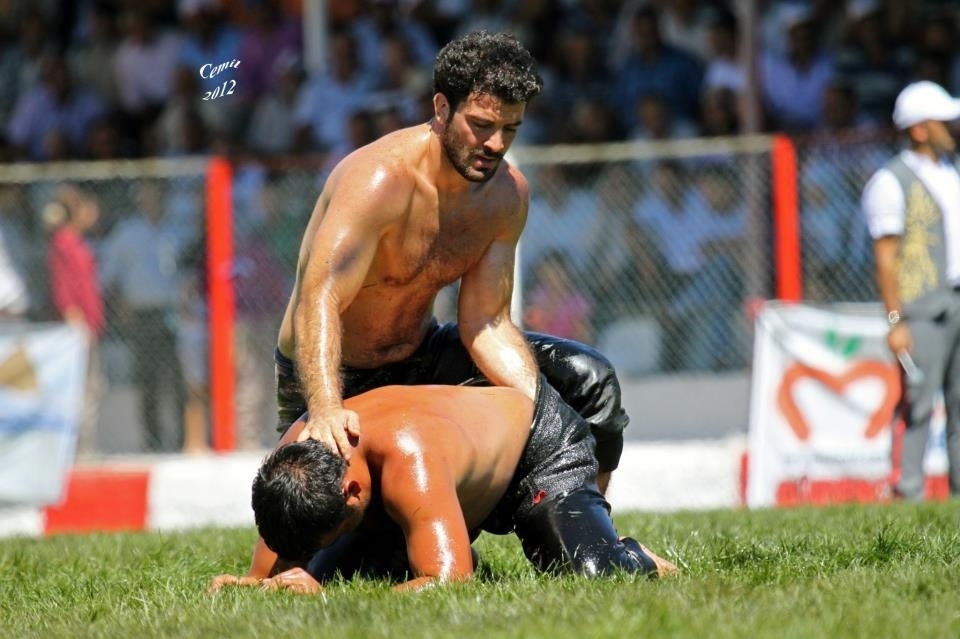 The Rather Inappropriate Turkish Oil Wrestling!