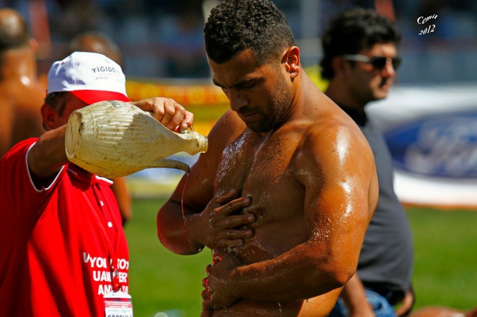 The Rather Inappropriate Turkish Oil Wrestling!