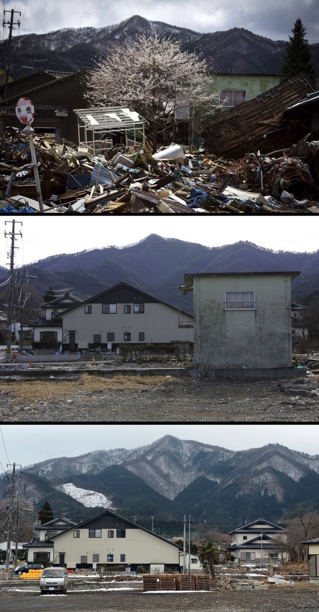 Japan Before and After Tsunami