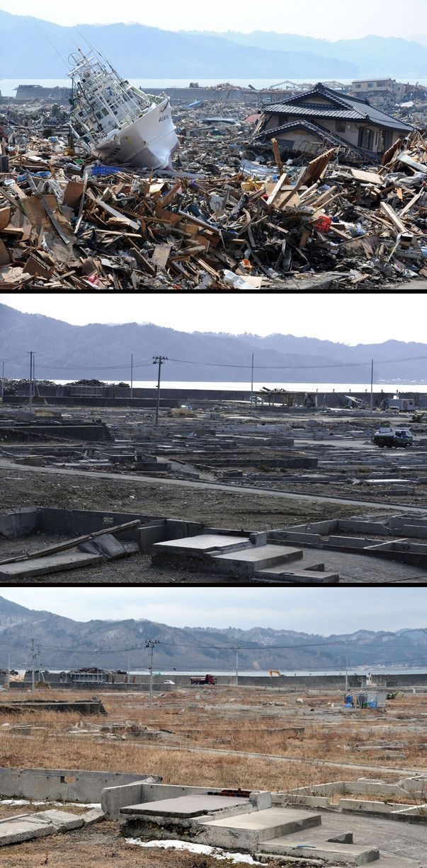 Japan Before and After Tsunami