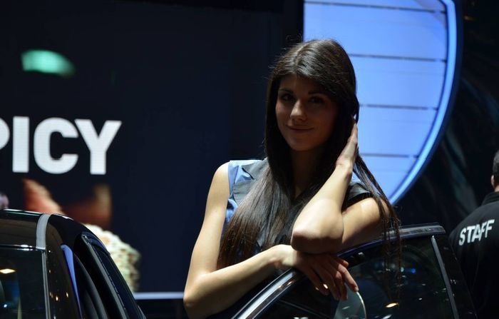 Girls at Geneva Motor Show 2013