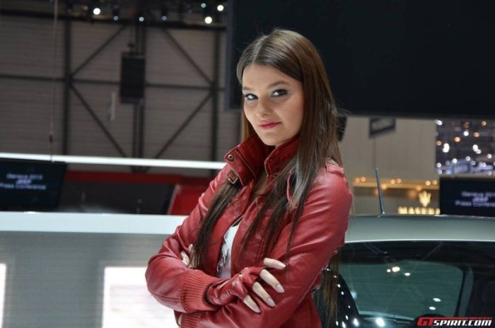 Girls at Geneva Motor Show 2013