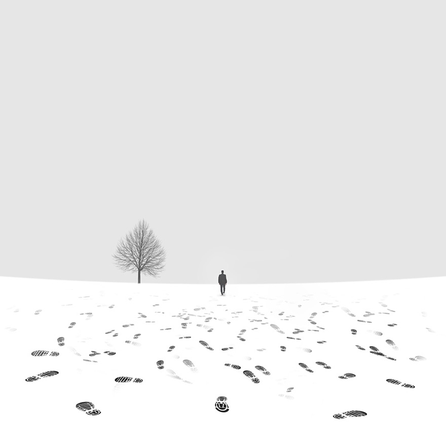 Minimalist Black and White Photography by Hossein Zare