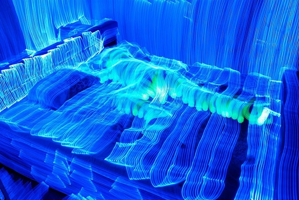 Stunning Light Paintings Made by Tracing Entire Rooms with One Led