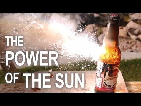 Burning Stuff With 2000ºF Solar Power (Video) 