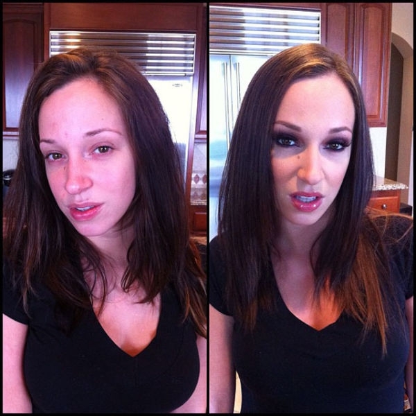 Porn Stars With/Without Make-Up - Reality Check 