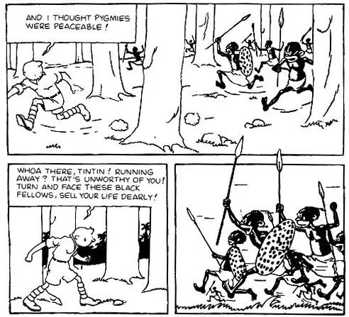 Really Racist Moments in Tintin Comics