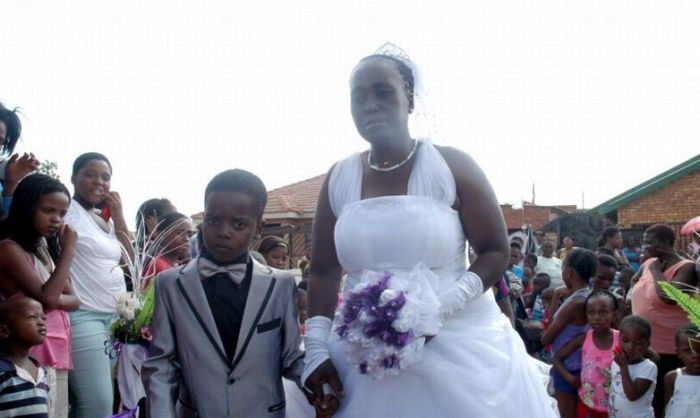 8-Year-Old Boy Marries 61-Year-Old Woman 