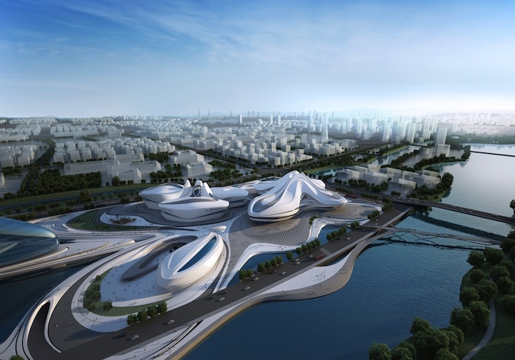 Zaha Hadid's Modern Art Center Unveiled in China