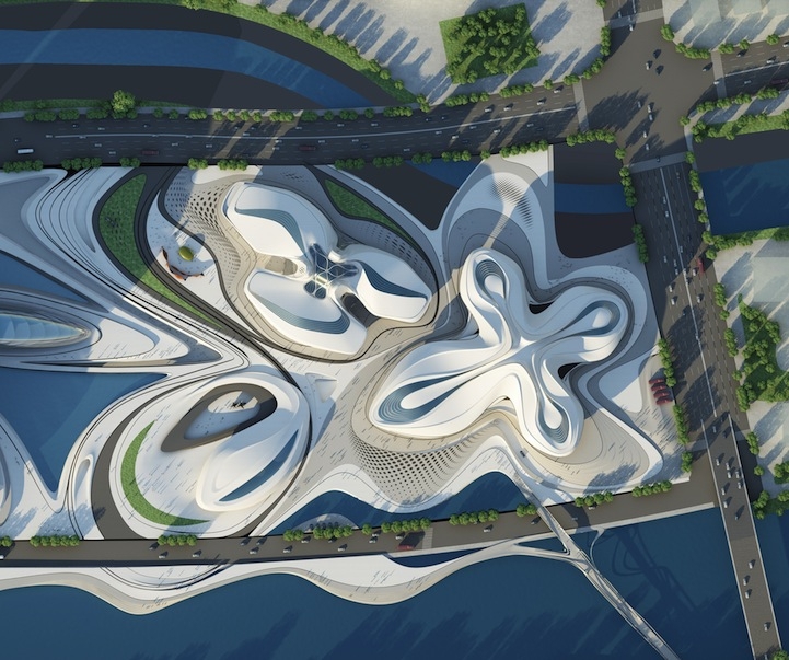 Zaha Hadid's Modern Art Center Unveiled in China