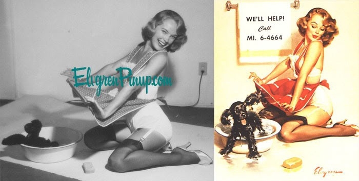 Gil Elvgren’s Pin-Up Girls And Their Photo Reference