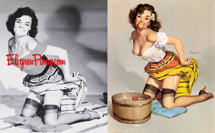 Gil Elvgren’s Pin-Up Girls And Their Photo Reference